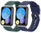 MIJOBS 2 Pezzi Cinturini Compatibili con Huawei Watch Fit 2 Cinturino in Acciaio Inossidabile Fibbia in Metallo Cinturini Sportivi in ​​Silicone per Huawei Watch Fit 2 & Watch Fit 2 Elegant & Active