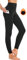 Zinmore Damen High Waist Sporthose Tights Yoga Leggings mit Fleecefutter Übung Fitness Workout Leggings mit Handytaschen Schwarz XL