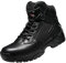 NORTIV 8 Stivali da Lavoro Tattici Militari da Uomo Stivali da Combattimento da Moto in Pelle,Size 46W,Nero,ALLOY-W