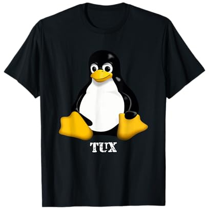 Tux Penguin Offizielles Linux Maskottchen Logo Icon T-Shirt