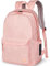 Mochila unisex clásica escolar universitaria ligera casual para viajes bolsa de trabajo de negocios, para niños, se adapta a portátiles de 15 pulgadas (Rosa)