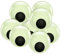 TOAOB 8 Stück Fluoreszierende Selbstklebend Wackelaugen Runde 100mm Kunststoff Augen für Scrapbooking Kunsthandwerk Zubehör