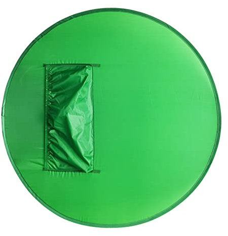 Tragbarer Stuhl-Greenscreen-Hintergrund, Pop-Up-Greenscreen-Hintergrund 142 Cm, Zusammenklappbares Chroma-Key-Set Mit Stuhlbefestigung Und Aufbewahrungskoffer Für Webcam-Video-Streaming, Gaming, Konfe