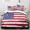 SELIDO Usa Bettwäsche 135x200 Kuschelig Weiche Microfaser 3D Druck Usa Bettwäsche-Sets Teenager Bettbezug + 2 Kissenbezug 80x80 mit Reißverschluss