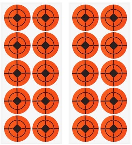 ECSiNG 250Pcs 5cm On Targets Spots Selbstklebende Runde Aufkleber Target Pasters Papier Aufkleber Für Schießen Bogenschießen Sport Schießen Papier Orange