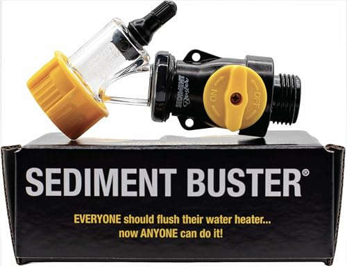 Sediment Buster - UL Verified V699054 Water Heater Tool - Flushes, Cleans, Drains, Breaks up Sediment Clogs from Electric or Gas Water Heaters Easy to Use
