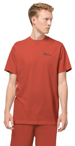 Jack Wolfskin Herren Essential M T-Shirt, Intense Rust, S EU