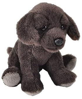 Wild Republic Pocketkins Eco Schokoladen-Labrador, Plüschtier, 12 cm, Plüschspielzeug, Hergestellt aus recycelten Materialien, Umweltfreundlich