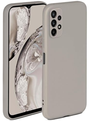ONEFLOW Soft Case für Samsung Galaxy A23 (4G) Hülle aus Silikon mit Kameraschutz, Silikonhülle mit erhöhtem Schutz fürs Display, Backcover Schutzhülle, weiche Handyhülle, Taupe