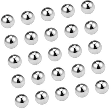 A ABSOPRO Kugellagerkugel 3mm für Schlüsselanhänger-Rad (Set aus 25 Stück)