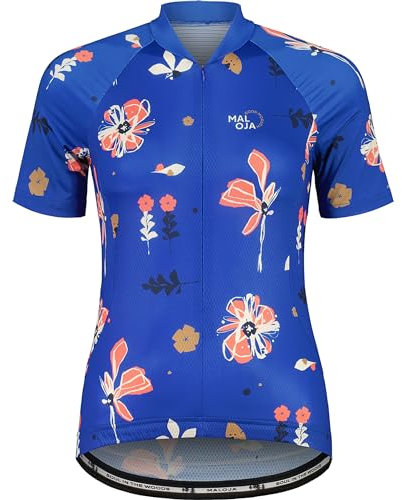 Maloja Damen TennoM. AOP Trikot, Bright Cobalt, S
