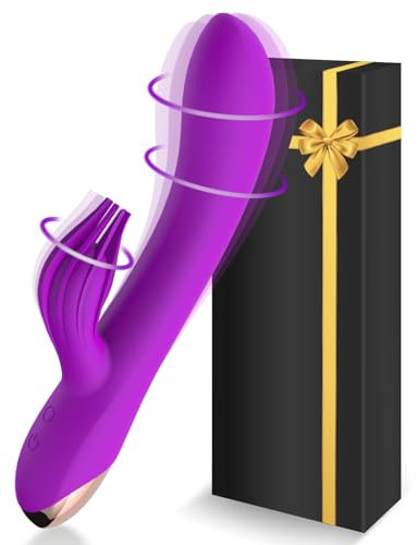 Vibradorador Mujer Juguetes Eróticos Pareja Sexuales Grande Dildo Realista Vibrador Punto G Vibradores Consoladores.. para Mujer con Vibración Masajeador de Clítoris Femenino Sexualmujer 10 Modos(Mov)