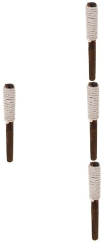 BCOATH 4 Stück Holzfackeln Landschaftsfackeln Wegfackeln Gartenfackeln Wegfackeln Handfackeln Feuerfackeln Für Die Außendekoration