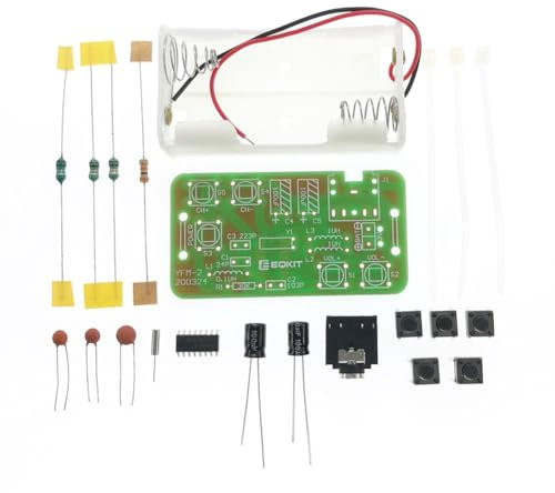 Hsdubygr Einstellbares 76-108 MHz FM-Stereo-Radio-Empfängermodul, DIY-Kit, Kabelloser Empfänger, DIY-Elektronikproduktion
