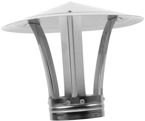 ABOOFAN Kamin-schornsteinkappe Edelstahl-schornsteinkappe Mit Uv-Schutz Regenkappe Für Schornsteine ​​einfach Zu Installierende Dachentlüftungskappe