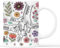 Personal Chic Personalised Mummy and Kids Holding Hands Flowers Mug - Personalised Mothers Day Gifts, Mum Gifts, Grandma Gift, Mummy Tea Cup, Grandma Cup, Mum Mug (Model #9)
