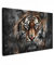 MuchoWow© Wandbilder Groß 120x80 cm XXL Schlafzimmer Home Deko Wohnung Bild Wohnzimmer Fotoleinwand Wand Bilder Leinwand Wall Decor Tiger - Tiere - Porträt - Luxus - Schwarz