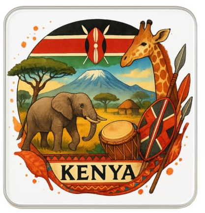 Kenia Kühlschrankmagnet, Reise-Souvenir, Sammlerstück, Geschenk