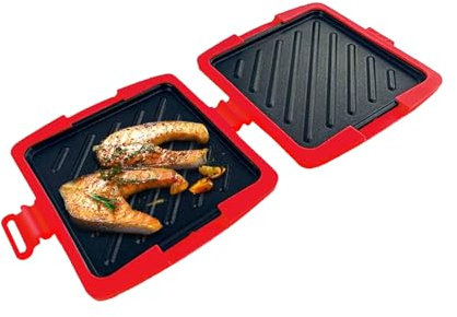 Sandwichera para Microondas - Sandwichera Tostadora Para Microondas - Plancha Para Sándwich Con Placas Antiadherentes Para Bocadillos Estudiantes Casa Oficina Queso Fundido