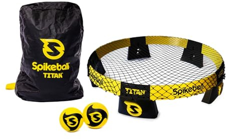 Spikeball Titan Set | TITAN set, Perfect voor competitief en toernooi-spe, Veerbelaste poten: klikken stevig vast voor maximale stabiliteit