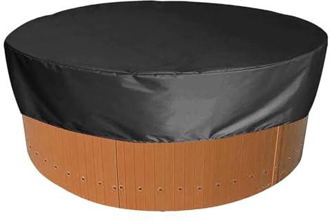 Swimming Pool Cover for Pets - Portable Round Easy Set Winter Pool Cover - Oxford Dustproof Ground Winter Pool Cover for Family Pool Paddling Pool Safety Covers