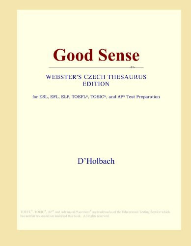 Good Sense (Webster's Czech Thesaurus Edition)