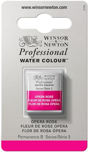 Winsor & Newton Professional Watercolor, Half Pan, Opera Rose