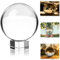 MerryNine K9 Crystal Ball with stand for Photography crystal sphere Lens Crystal Ball(80mm/3.14 with 35mm Stand)