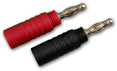 Dynavox 207306 2 X High End banane piuma Plug Set rosso/nero