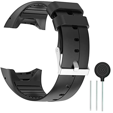 Waekethy Cinturino per Polar M400/M430, Silicone Braccialetto Compatibile con Polar M400/Polar M430 (Nero)