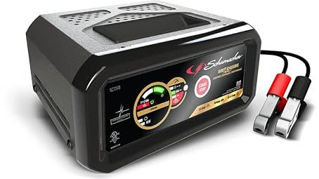 Schumacher Electric Caricabatteria e avviamento motore, SC1340, 4 in 1, completamente automatico, 55 Amp, 6 Volt, 12 Volt, per auto, SUV, camion e batterie marine