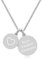 TIMANDO Damen Personalisierte Kette mit Namen, Halskette mit Gravur, Geschenk für Freundin, Namenskette Anhänger Herz unendlich zeichen 50cm