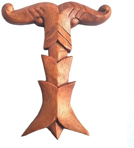 Wandschmuck Kleine Irminsul Wikinger Viking aus Soar Holz