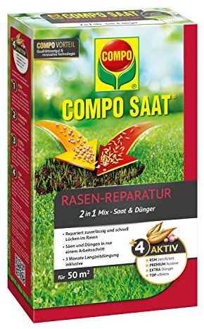 Rasen Reparatur Mix Samen & Dünger 1200 g, für 50 m²