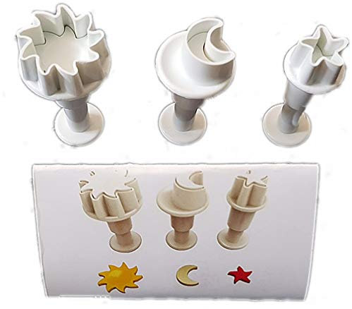 Mini Sonne, Mond, Stern Ausstecher Set
