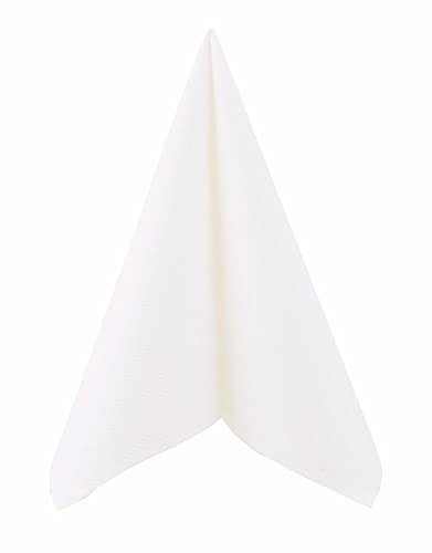 APARTina Servietten stoffähnlich aus Airlaid - UNI, stoffähnliche Serviette Hochzeit Hochzeitsservietten hochwertig, perfekt für verschiedene Anlässe 50 Stück (Weiß, 33 x 33 cm)