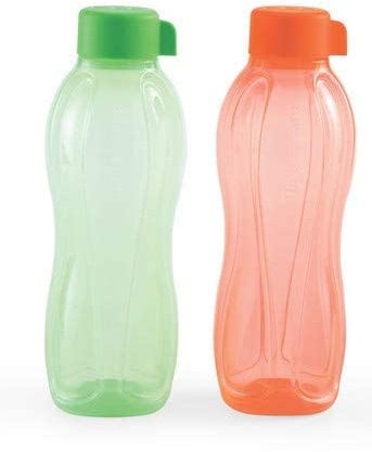 Tupperware Aqua-Safe Lot de 2 bouteilles d'eau en plastique 1 l