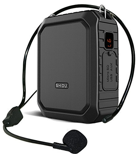 Amplificatore vocale Bluetooth microfono con altoparlante, 18W voice amplifier impermeabile personale portatile ricaricabile per casse insegnanti, guide turistiche, insegnante, insegnante, ecc.