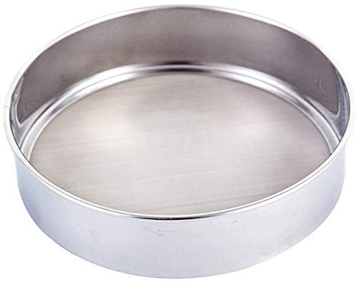 Falytemow Flour Sifter - Round Stainless Steel 40 Mesh Fine Sieve for Baking (20 cm)