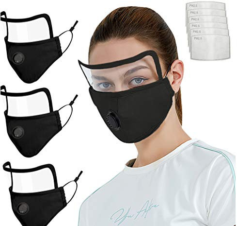 Panegy Visiera Trasparente Schermo Riutilizzabile Protettivo Visiera Shild per Attività All'aperto Bicicletta