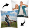 Personalisiertes FOTOGESCHENK Doppelseitig mit eigenem Foto Bedruckt (45 x 45 cm) Foto-Kissen mit Deinem Foto & Text beidseitig Bedrucken, Geburtstag, Valentinstag (mit Füllung) [091]