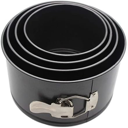 Falytemow 4pcs Nonstick Leakproof Springform Pan with Removable Bottom Small Tall Round Cheesecake Pan Set of 12cm, 14cm, 16cm, 18cm