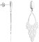 SOFIA MILANI - Damen Ohrringe 925 Silber - Feder Ohrstecker - 20937