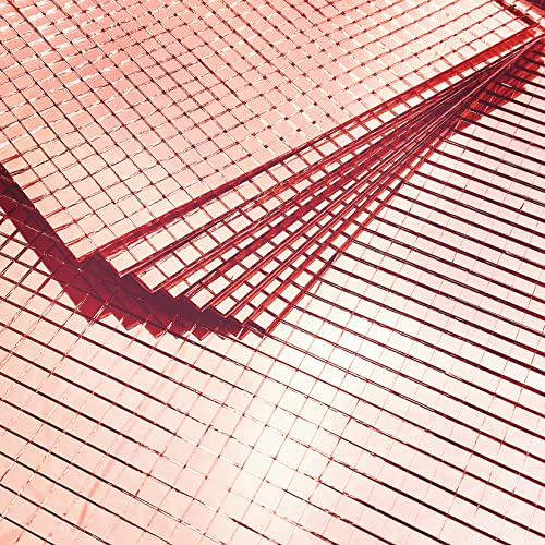 Mesoar 8 confezioni di mini specchietti in vero vetro color oro rosa per mosaico piastrelle adesive per fai da te, autoadesivi, 5 mm x 5 mm, 4800 pezzi