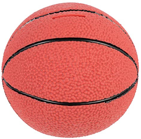 Toddmomy 1 Stück Basketball Plastik Münze Sparschwein,Wiederverwendbarer Sparschwein Niedlich Sparbox Sparbüchse Safe Geldsparkasse für Kinder