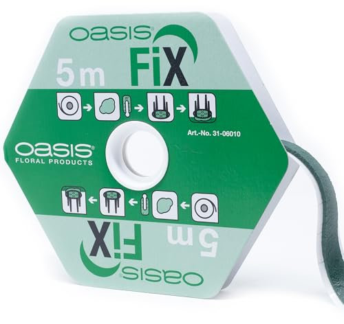 Oasis Fix Klebemasse grün doppelseitges Klebeband Knetmasse Basteln Floristikbedarf zur Befestigung von Steckschaum Steckmasse Steckschwamm