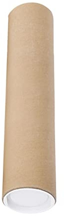 Amagogo Tubes en carton pour affiches avec bouchons Tube de protection Tubes en carton longs Emballage pour affiches Peintures Conteneur de stockage , 50CM