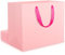 EUSOAR Papiertüten Rosa Groß - 250gsm Geschenktüten Rosa mit Henkel- 10 stück L 32x11.5x28 cm Papier Tüten Rosa - Papiertragetaschen Pink Paper Gift Bags - Geschenktasche Stabil