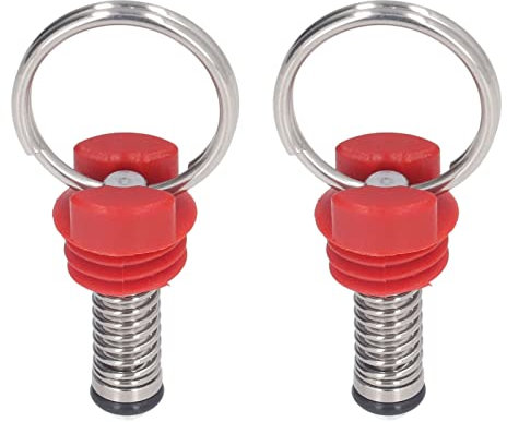 2Pcs Ball Lock Keg Druckentlastungsventil, Corny Keg Druckentlastungsventil, Fass Druckentlastungsventil Ball Lock Deckel Cornelius Style Zubehör Set Kit Für Sicherheit(Rot)