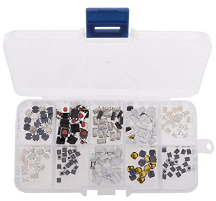 Luzhengyang 200PCS 10 Modelle Auto Fernbedienung Tablet Mikroschalter Taktile Druckknopf